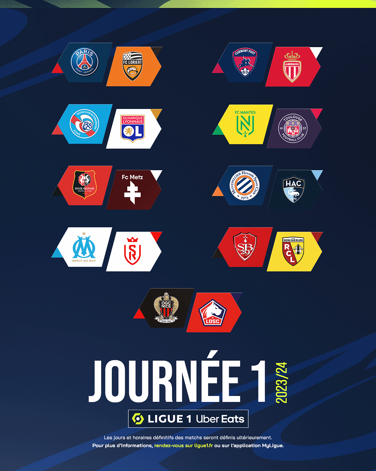 Football Ligue 1 - Calendrier : la Ligue 1 débutera avec PSG-Lorient et