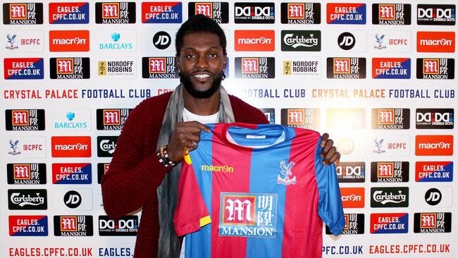 Adebayor signe pour six mois à Crystal Palace