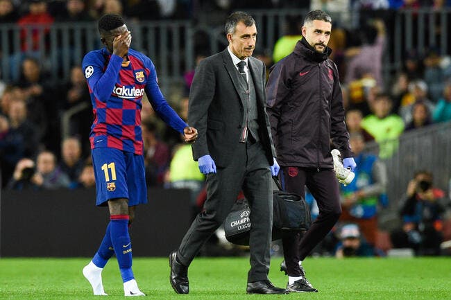 Esp : La blessure de trop pour Dembélé, le Barça craint le pire