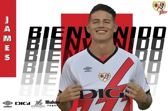 James Rodriguez s'engage au Rayo Vallecano