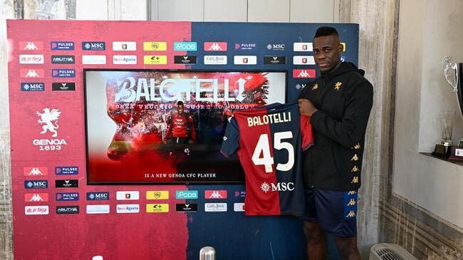 Mario Balotelli signe officiellement au Genoa