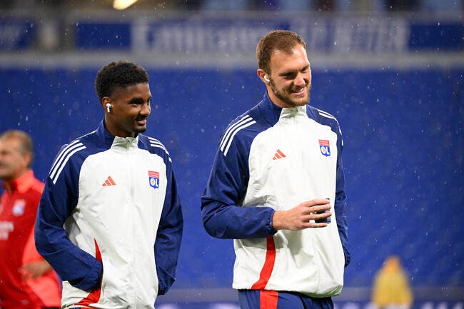 Le groupe de l'OL avec Wilfried Zaha