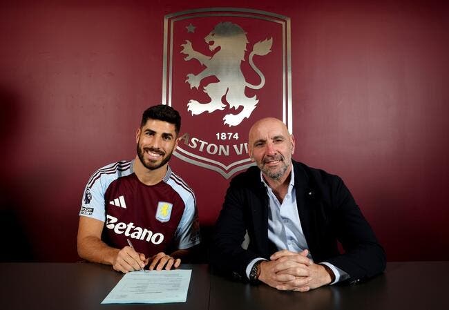 Marco Asensio prêté par le PSG à Aston Villa