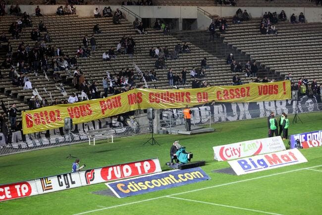 Photo : Le message des supporters bordelais