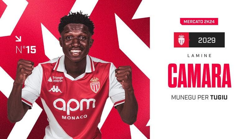  Lamine Camara signe à Monaco