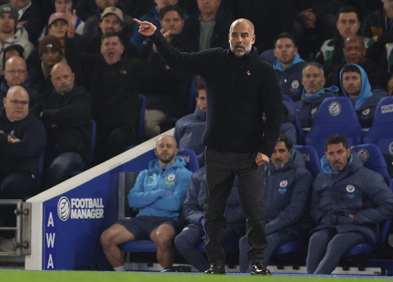 Pep Guardiola à Manchester City, même en D5