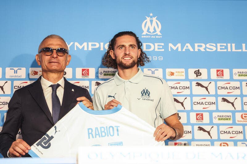 Le groupe de l'OM sans Rabiot à Lyon